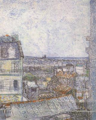 Vincent Van Gogh View of Paris from Vincent's Room in the Rue Lepic (nn04) Sweden oil painting art